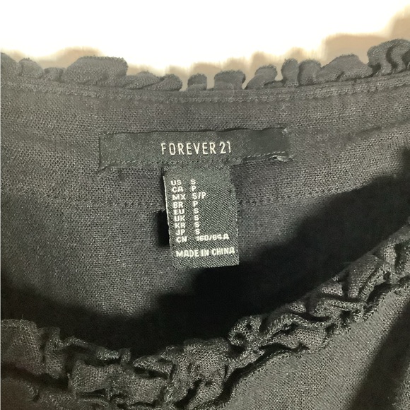 Forever 21 tank dress with front ruffles and faux buttons - Picture 9 of 11